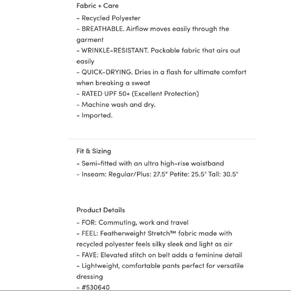 NWT Athleta Trekkie Hike Pant Black - Picture 9 of 9